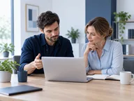 Especialista e cliente avaliando necessidades de TI juntos