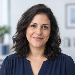 Retrato ilustrativo de Mariana Costa, personagem fictício